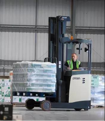 科朗叉車的損壞成本降低超過90%，車隊規模減少超過40%